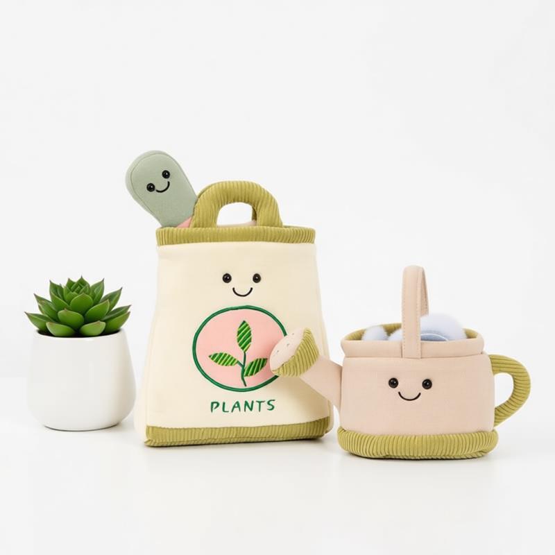 The Plant Parent - Мягкая игрушка-растение для садоводства: лопатка, лейка,