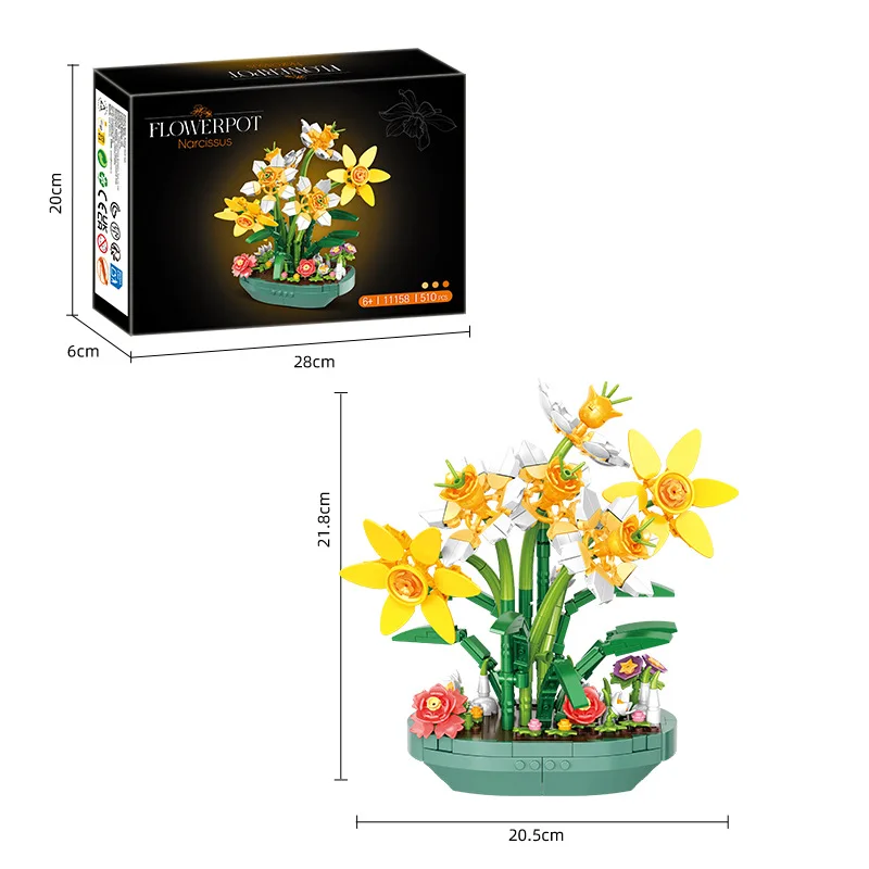 Конструктор-имитация нарцисса  – обзор и цена Plant Parent Pot
